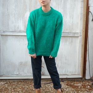 🍀Vintage Irish Green Wool Sweater🍀